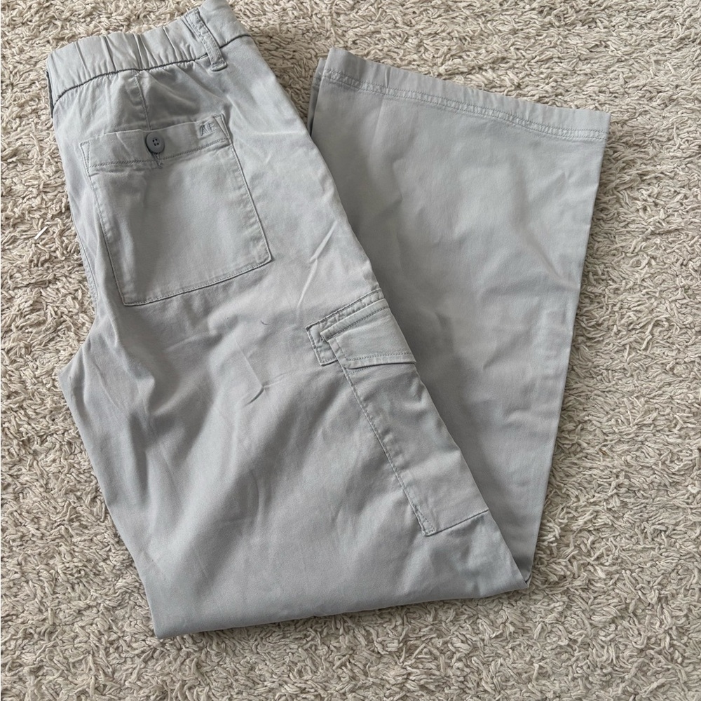 Womens Gray Cargo Pants